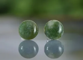Kolczyki z mchem agatowym