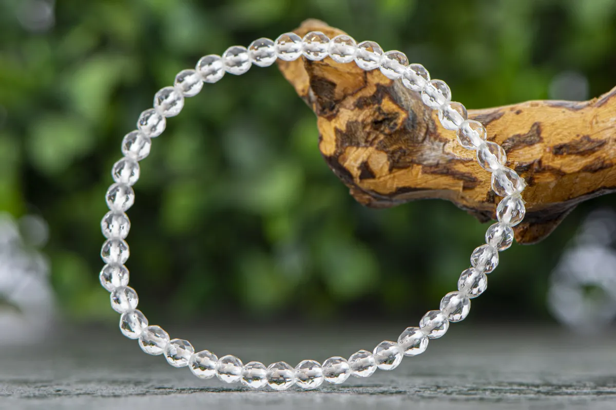 Bransoletka z Kryształu Górskiego 4 mm