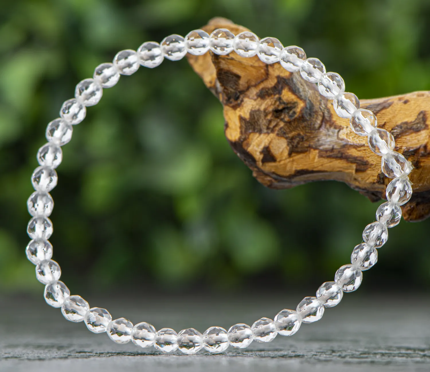 Bransoletka z Kryształu Górskiego 4 mm
