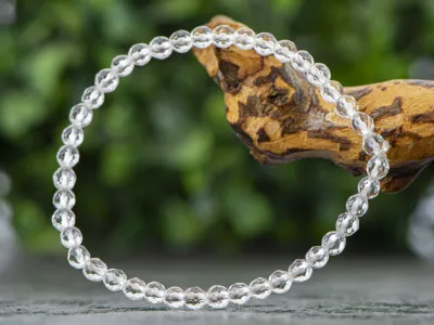 Bransoletka z Kryształu Górskiego 4 mm