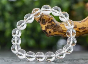 Bransoletka z Kryształu Górskiego 10mm
