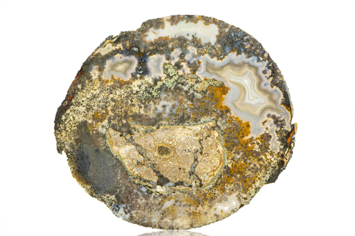 Płytka z krajobrazowym agatem 26x24 cm