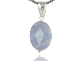Zawieszka z Chalcedonem „Niebieska Koronka”