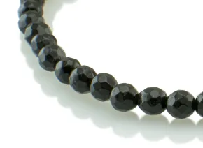 Bransoletka z czarnego turmalinu 4mm