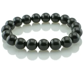 Bransoletka z czarnego turmalinu 10mm