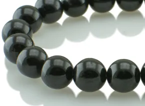 Bransoletka z czarnego turmalinu 10mm